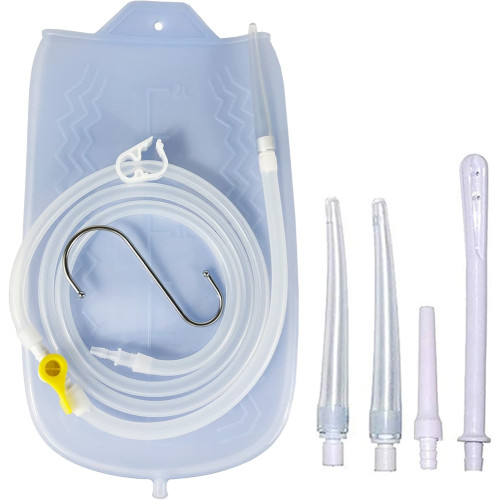 Colon Cleanse Enema Bag Kit with 5.2ft Silicone Hose